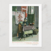 Uitzicht van de Chinese Fortune Teller op bureau Briefkaart (Voorkant)