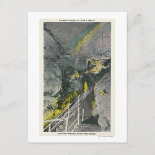 Uitzicht van de Chinese pagode in de tempel van Ti Briefkaart