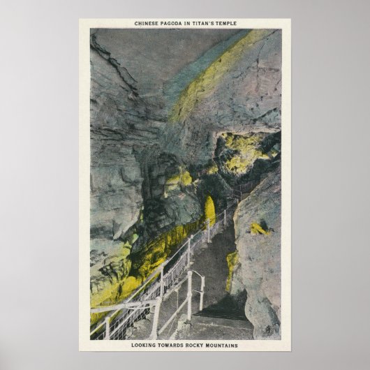 Uitzicht van de Chinese pagode in de tempel van Ti Poster (Voorkant)