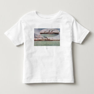 Uitzicht van de Chippewa en Corona Steamers Kinder Shirts