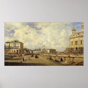 Uitzicht van de Christus-redder-kathedraal Poster