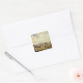 Uitzicht van de Christus-redder-kathedraal Vierkante Sticker (Envelop)