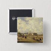 Uitzicht van de Christus Savior Cathedraal Vierkante Button 5,1 Cm (Voorkant /achterkant)