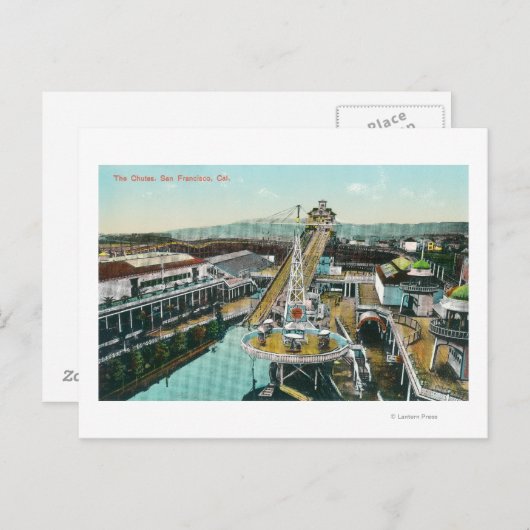 Uitzicht van de Chutes Briefkaart (Voorkant / Achterkant)