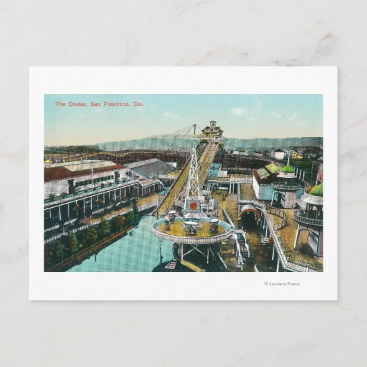 Uitzicht van de Chutes Briefkaart (Voorkant)