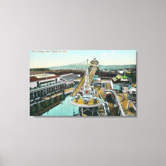 Uitzicht van de Chutes Canvas Afdruk (Voorkant)