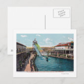 Uitzicht van de Chutes op de 10e Ave en Fulton St. Briefkaart (Voorkant / Achterkant)