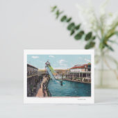 Uitzicht van de Chutes op de 10e Ave en Fulton St. Briefkaart (Staand voorkant)