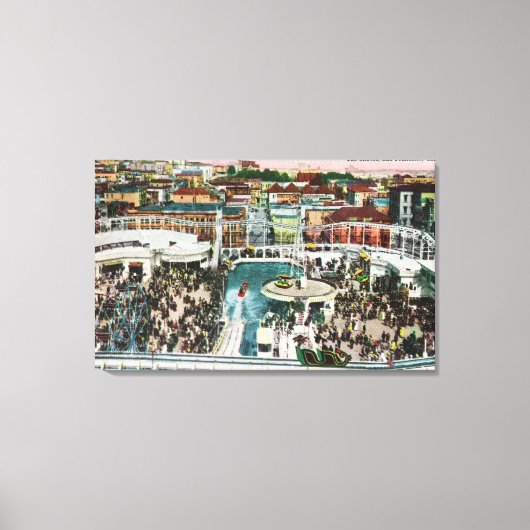 Uitzicht van de Chutes van boven # 2 Canvas Afdruk (Voorkant)