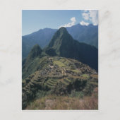 Uitzicht van de citadel bij Machu Picchu Briefkaart (Voorkant)
