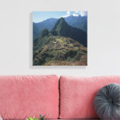 Uitzicht van de citadel bij Machu Picchu Canvas Afdruk (Insitu (Woonkamer))