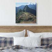 Uitzicht van de citadel bij Machu Picchu Canvas Afdruk (Insitu (Slaapkamer))