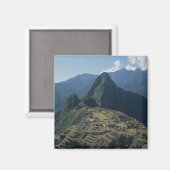 Uitzicht van de citadel bij Machu Picchu Magneet (Voorkant / Achterkant)
