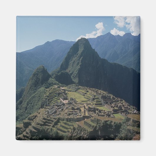 Uitzicht van de citadel bij Machu Picchu Magneet (Voorkant)