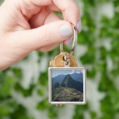 Uitzicht van de citadel bij Machu Picchu Sleutelhanger (Hand)