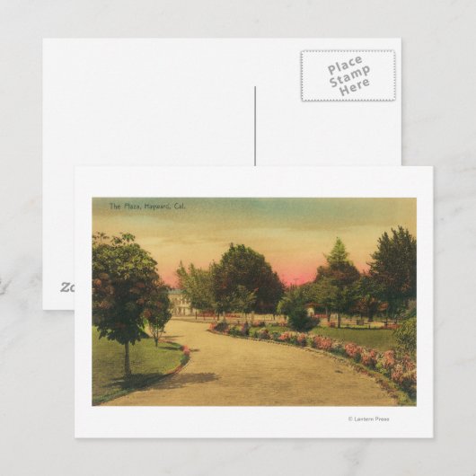 Uitzicht van de City Plaza Hayward, CA Briefkaart (Voorkant / Achterkant)