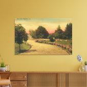 Uitzicht van de City Plaza Hayward, CA Canvas Afdruk (Insitu (Woonkamer))