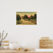 Uitzicht van de City Plaza Hayward, CA Poster (Keuken)