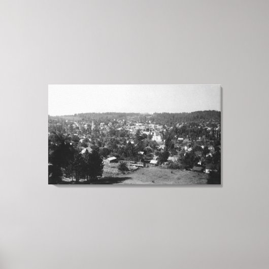 Uitzicht van de CityGrass Valley, CA Canvas Afdruk (Voorkant)