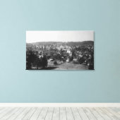 Uitzicht van de CityGrass Valley, CA Canvas Afdruk (Insitu (Houten vloer))