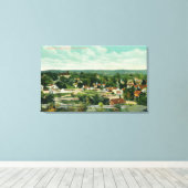 Uitzicht van de CityPaso Robles, CA Canvas Afdruk (Insitu (Houten vloer))