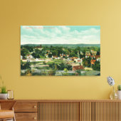 Uitzicht van de CityPaso Robles, CA Canvas Afdruk (Insitu (Woonkamer))