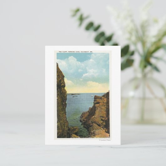Uitzicht van de Cleft bij Perkins Cove Briefkaart (Staand voorkant)