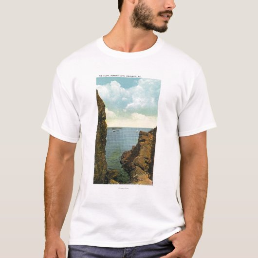 Uitzicht van de Cleft bij Perkins Cove T-shirt (Voorkant)