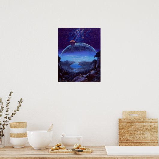 Uitzicht van de cliënten poster (Keuken)