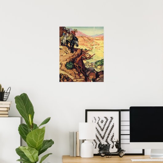 Uitzicht van de Cliff Poster (Thuiskantoor)