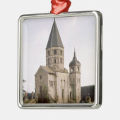 Uitzicht van de Clocher de l'Eau Benite Metalen Ornament (Links)