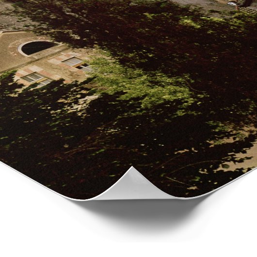 Uitzicht van de Clocher de l'Eau Benite Poster (Hoek)