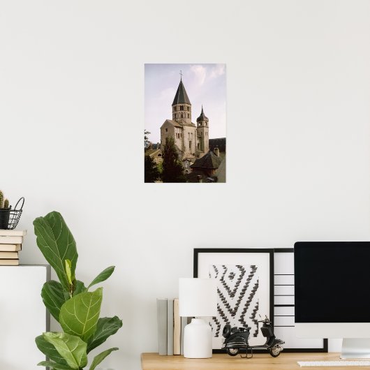 Uitzicht van de Clocher de l'Eau Benite Poster (Thuiskantoor)