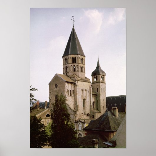 Uitzicht van de Clocher de l'Eau Benite Poster (Voorkant)