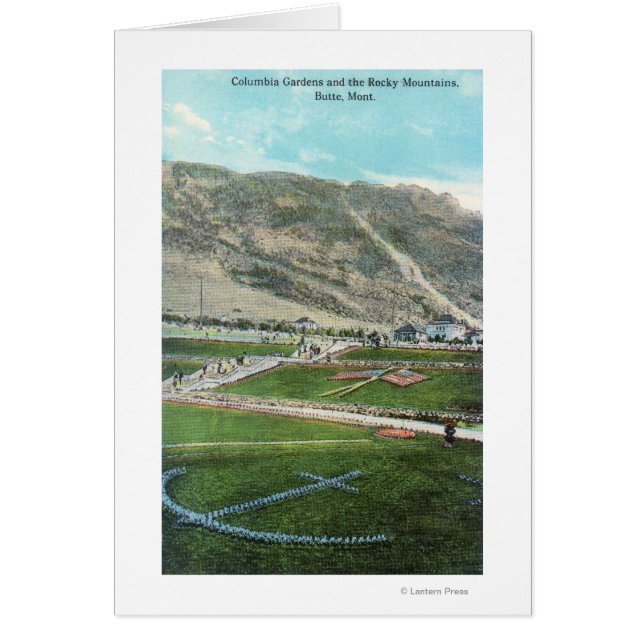 Uitzicht van de Columbia GardensButte, MT (Voorkant)