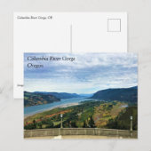 Uitzicht van de Columbia River, Columbia River Gor Briefkaart (Voorkant / Achterkant)