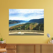 Uitzicht van de Columbia River, Columbia River Gor Canvas Afdruk (Insitu (Woonkamer))