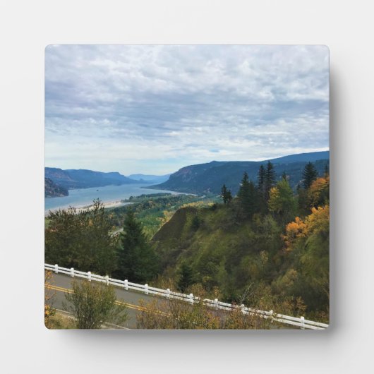 Uitzicht van de Columbia River, Columbia River Gor Fotoplaat (Voorkant)