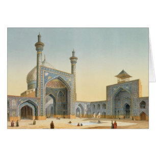 Uitzicht van de Courtyard van de Mesdjid-i-Shah, I