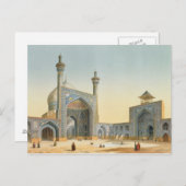 Uitzicht van de Courtyard van de Mesdjid-i-Shah, I Briefkaart (Voorkant / Achterkant)