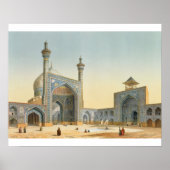 Uitzicht van de Courtyard van de Mesdjid-i-Shah, I Poster (Voorkant)