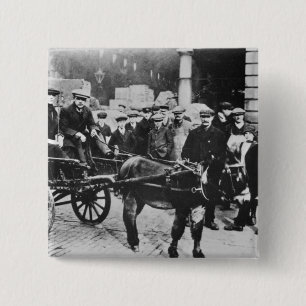 Uitzicht van de Covent Garden Market, 1900 Vierkante Button 5,1 Cm