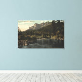 Uitzicht van de Crags, Castle Rock Canvas Afdruk (Insitu (Houten vloer))