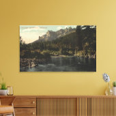 Uitzicht van de Crags, Castle Rock Canvas Afdruk (Insitu (Woonkamer))