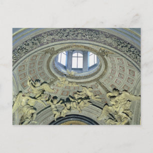Uitzicht van de cupola met angelmusici briefkaart