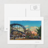 Uitzicht van de Cyclone-achtbaan # 1 Briefkaart (Voorkant / Achterkant)