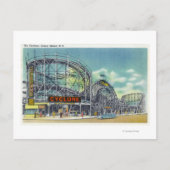 Uitzicht van de Cyclone-achtbaan # 2 Briefkaart (Voorkant)
