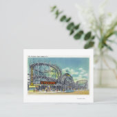 Uitzicht van de Cyclone-achtbaan # 2 Briefkaart (Staand voorkant)