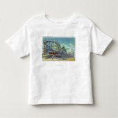 Uitzicht van de Cyclone-achtbaan # 2 Kinder Shirts (Voorkant)