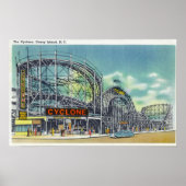 Uitzicht van de Cyclone-achtbaan # 2 Poster (Voorkant)